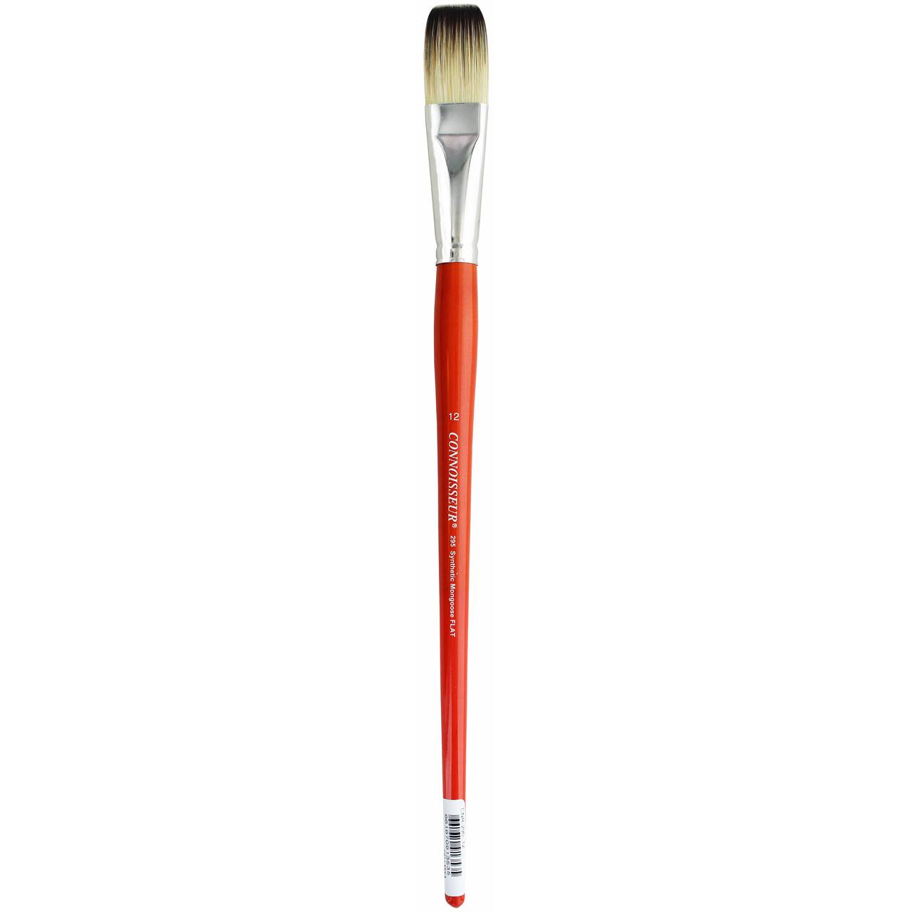 Connoisseur&#xAE; Synthetic Mongoose Long Handle Flat Brush